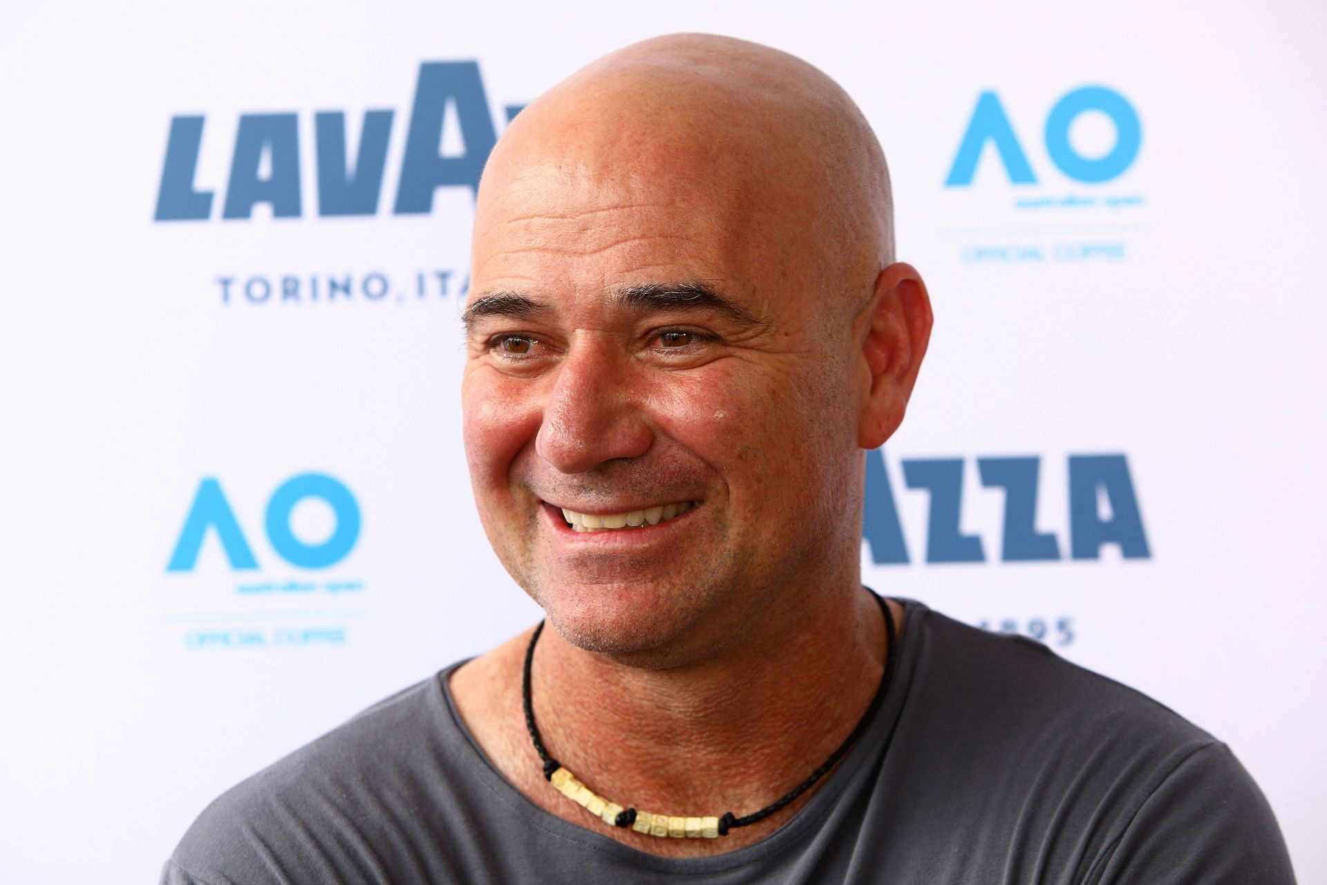 Andre Agassi Off Court At The 2019 Australian Open