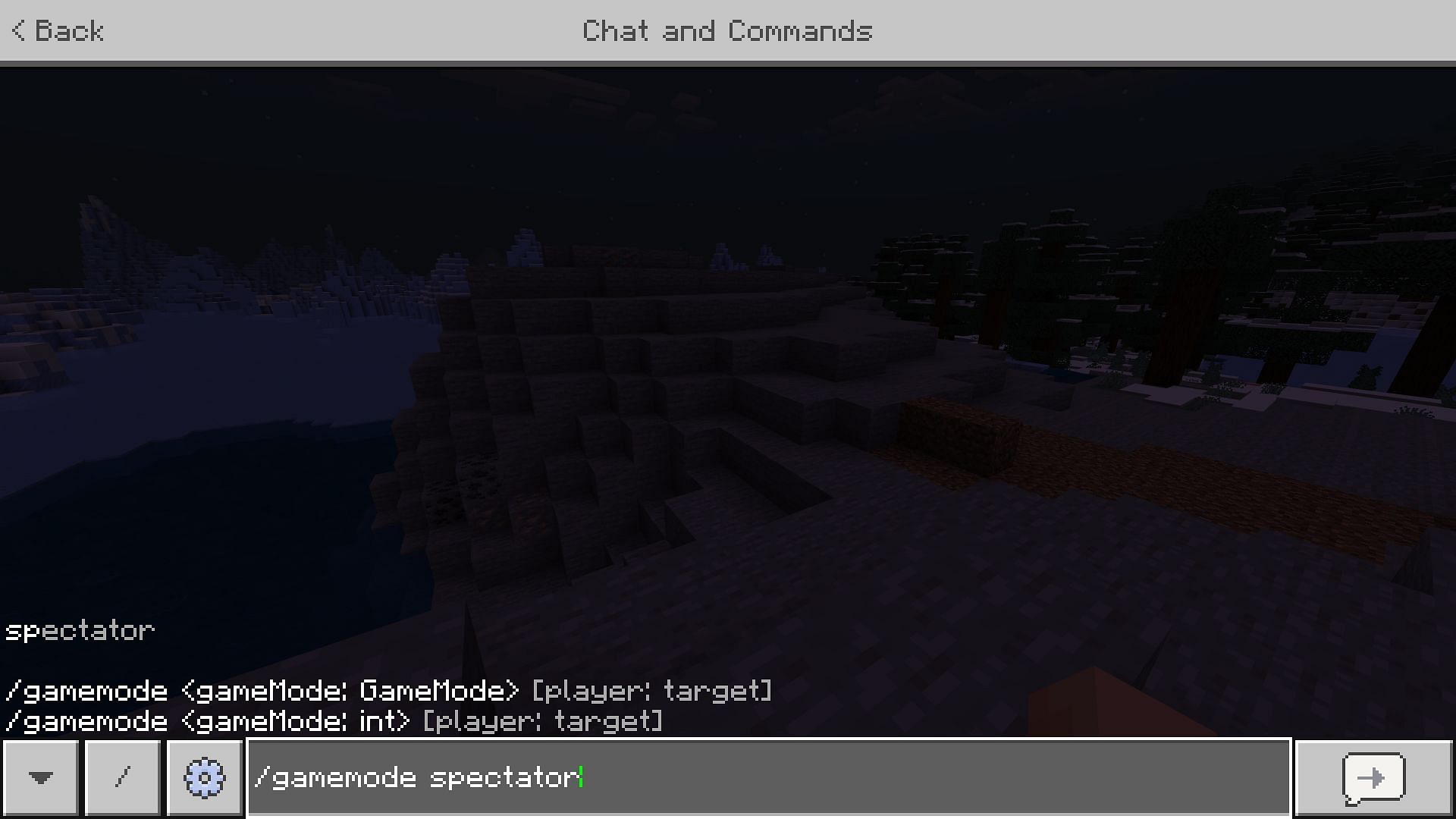 Spectator mode can also be enabled using the gamemode command in Minecraft Bedrock Edition (Image via Mojang)