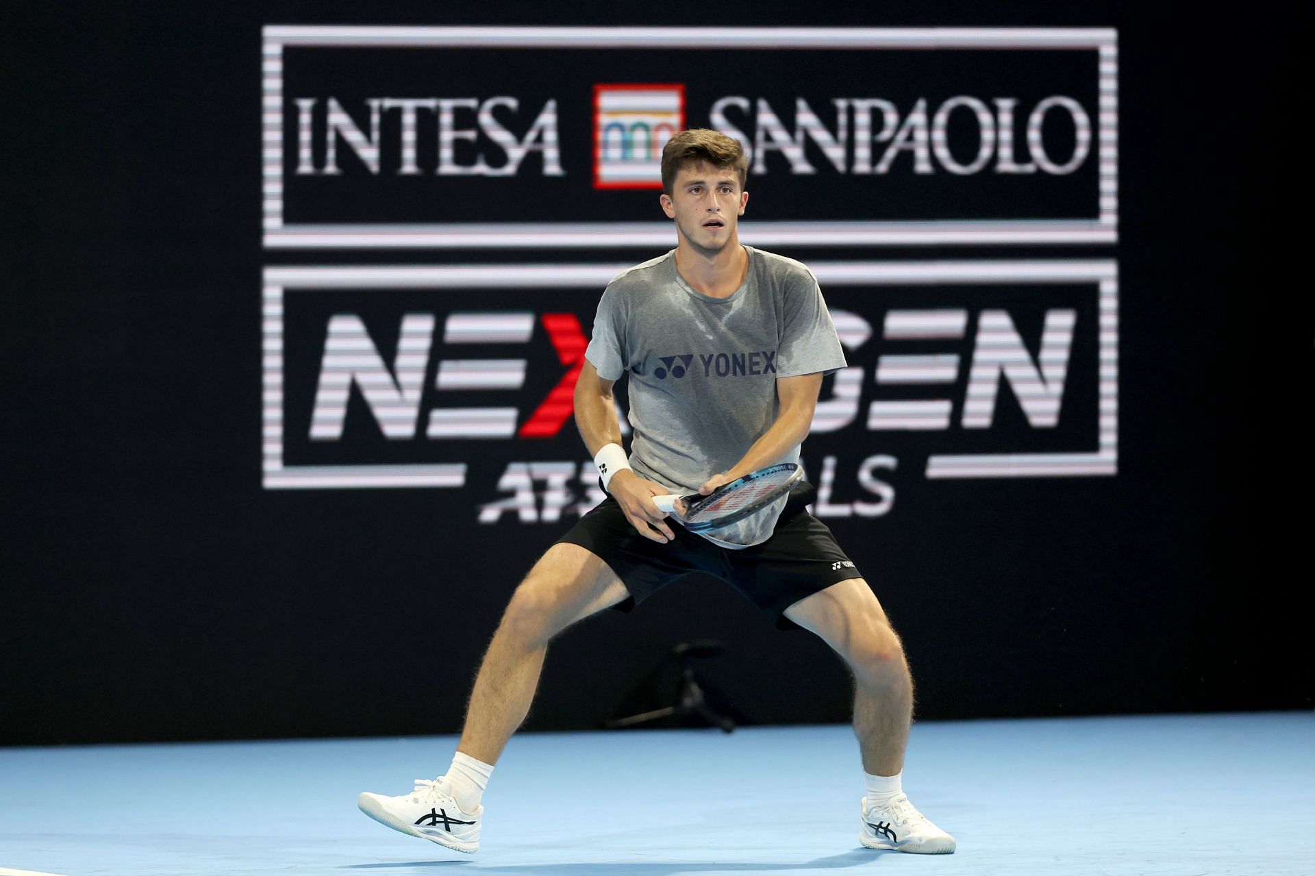 Luca Nardi at the 2022 Next Gen ATP Finals.