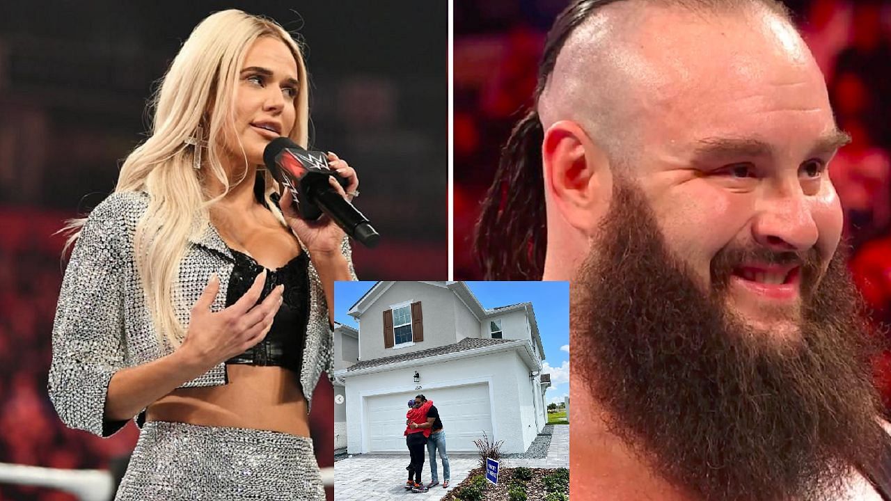 Lana aka CJ Perry (left); Braun Strowman (right)