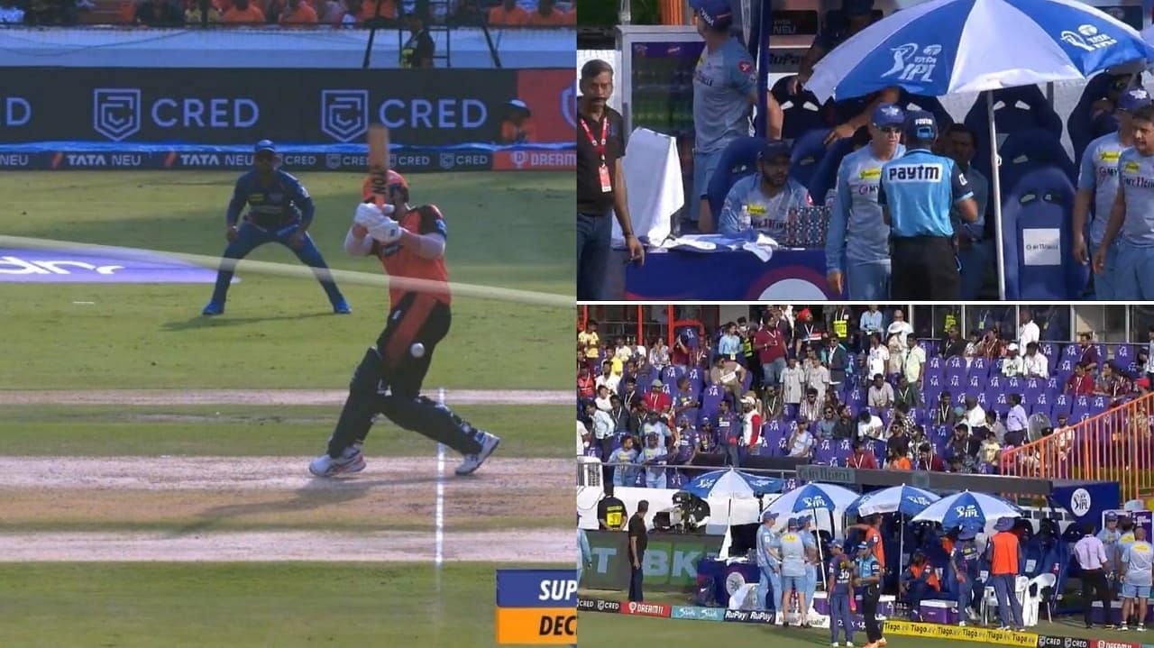 Multiple controversies happened during the SRH vs LSG match (Image: Twitter/IPL)