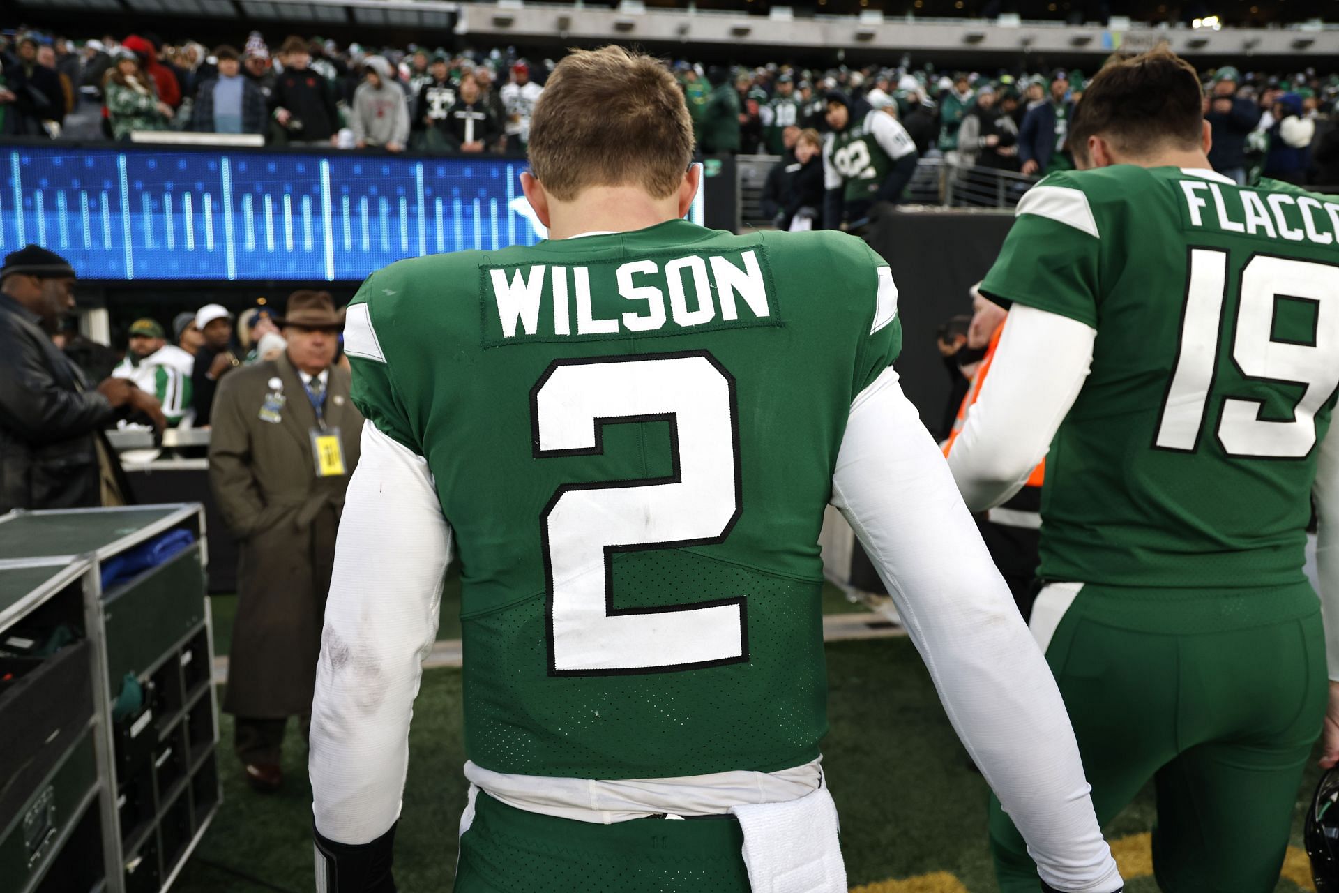 Zach Wilson during Detroit Lions v New York Jets