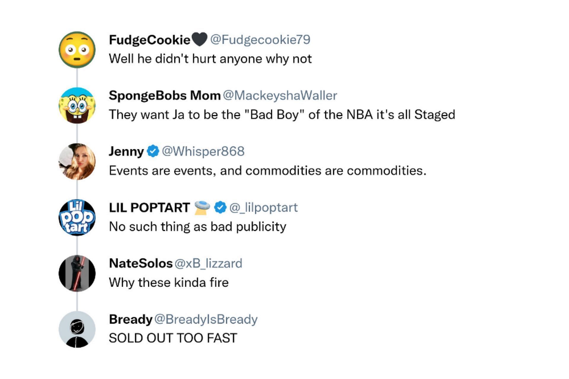 How netizens reacted to Nike Ja 1 "Hunger" Colorway getting sold out almost immediately (Image via Twitter)