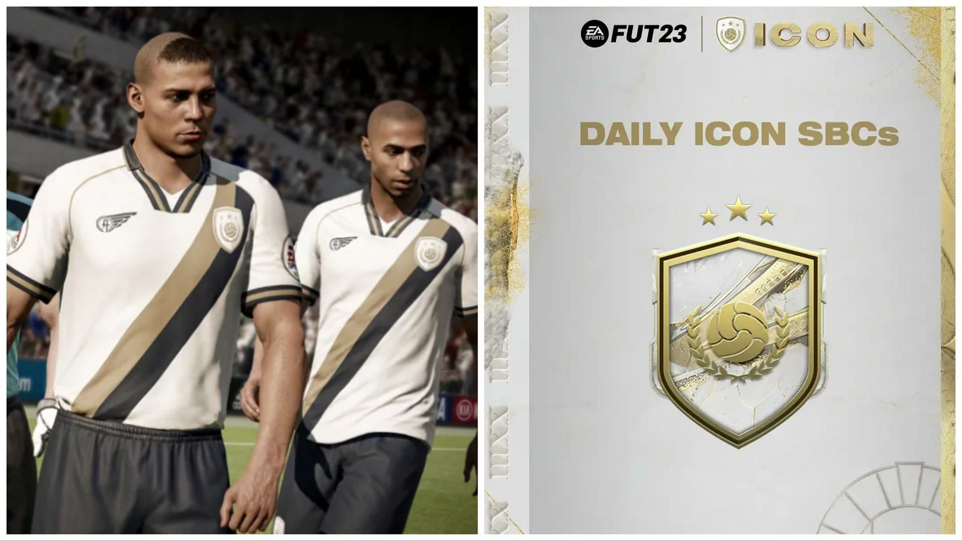 Icon SBCs will arrive daily during La Liga TOTS (Images via EA Sports and Twitter/FIFAUTeam)
