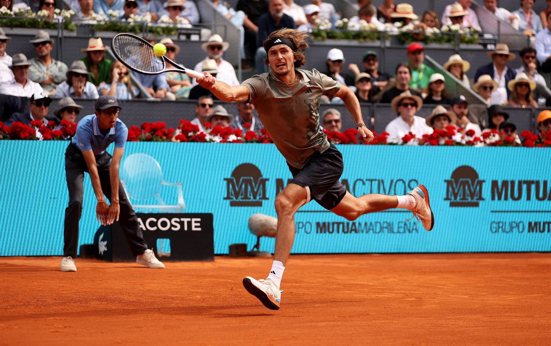 Alexander Zverev at the 2023 Madrid Open