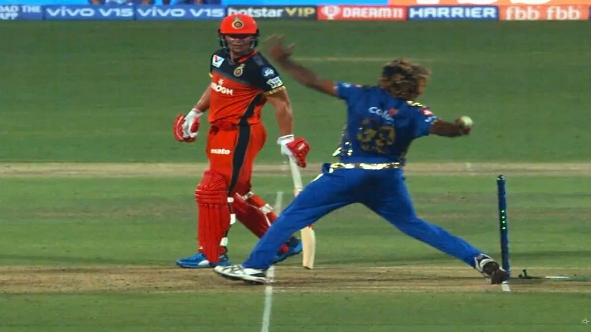 Lasith Malinga had overstepped but it was not caught by the third-umpire