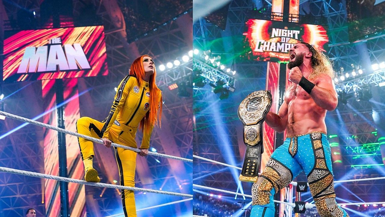 Becky Lynch and Seth Rollins were both at WWE Night of Champions