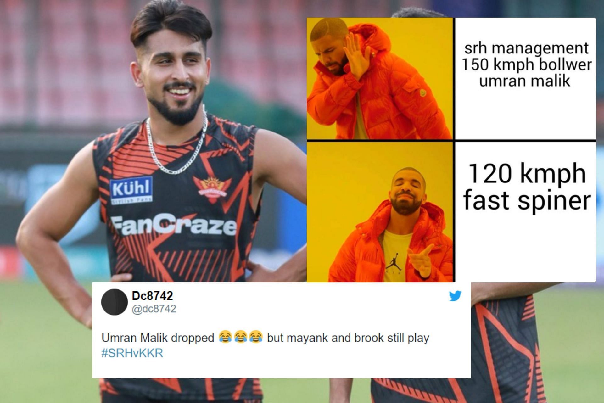 Fans react after Umran Malik loses place in SRH playing XI. 