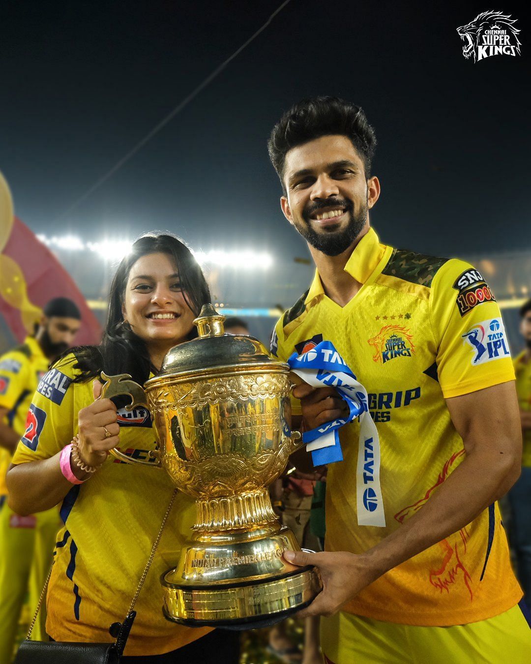 Ruturaj Gaikwad, one of the stars of CSK&rsquo;s IPL 2023 win, is set to tie the knot soon. (Pic: @ChennaiIPL/ Twitter)