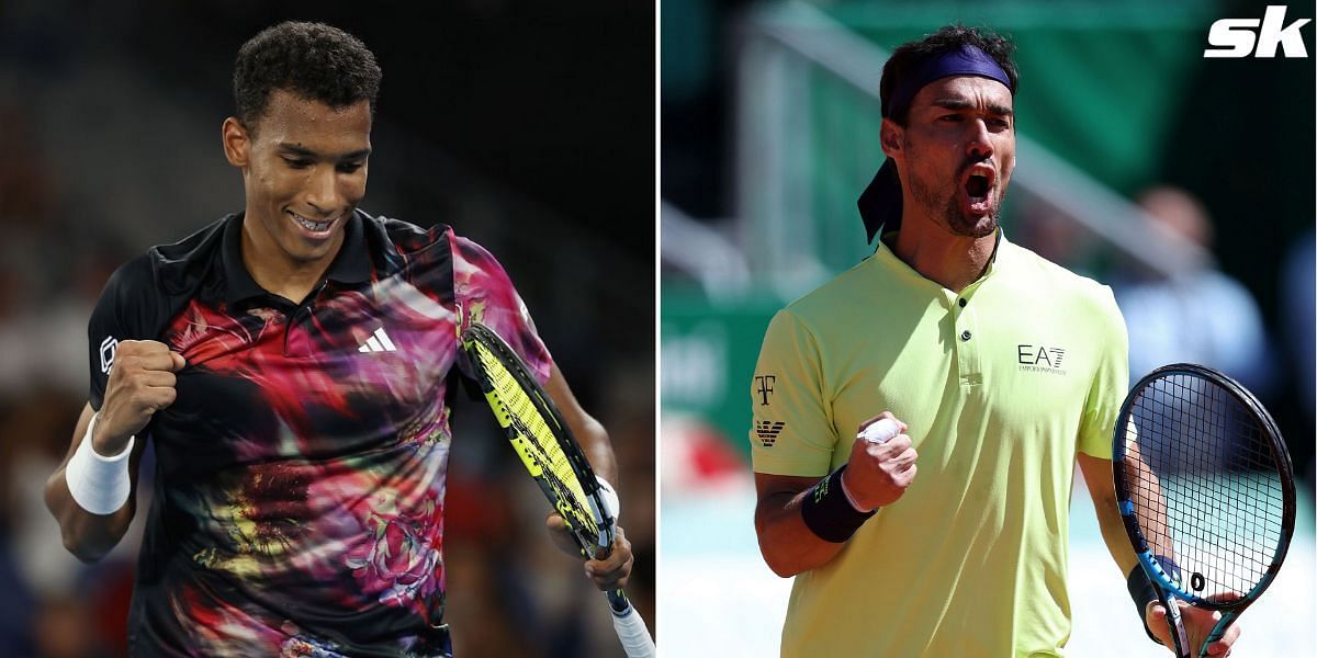 Felix Auger-Aliassime vs Fabio Fognini is one of the first-round matches at the French Open.