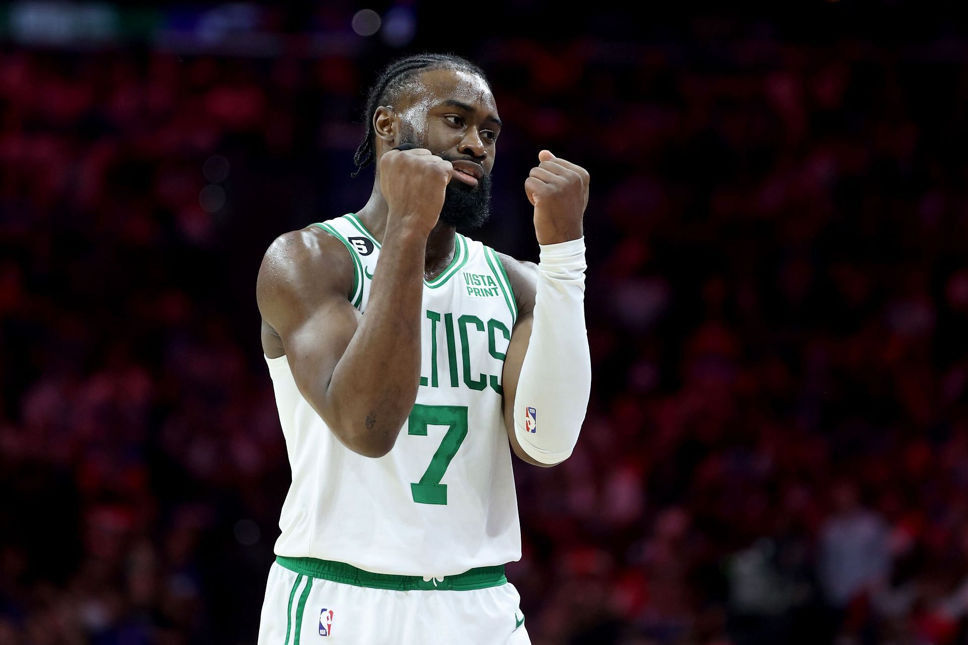 Jaylen Brown is no longer listed on the injury report (Image via Getty Images)