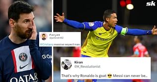 “That’s why Ronaldo is GOAT, Messi can never be” – Fans react to Cristiano Ronaldo's 'sujood' gesture after scoring against Al-Shabab