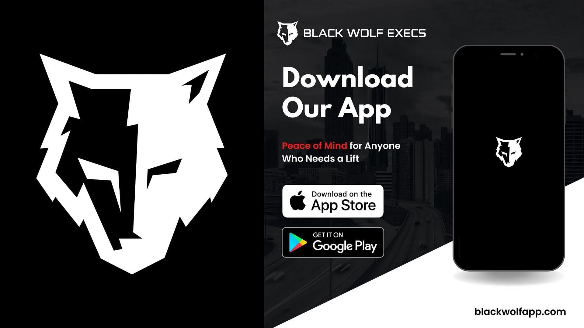 The Black Wolf Ride sharing app offers armed drivers (Image via Facebook/@Blackwolfapp)