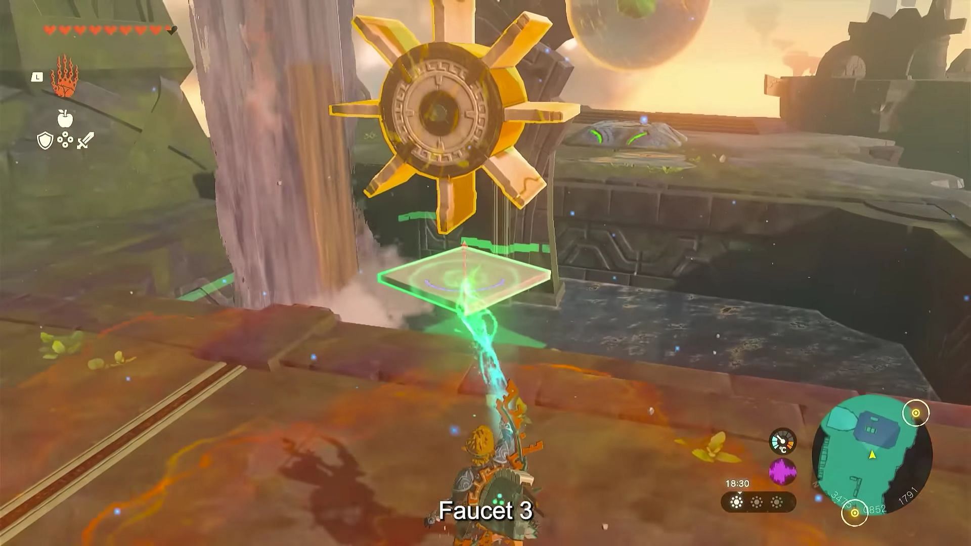 Move the wheel to generate electricity (Image via Nintendo)