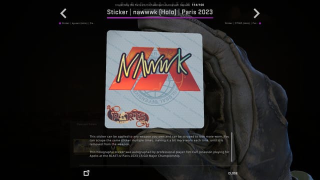 All mistakes with CS:GO Paris Major stickers