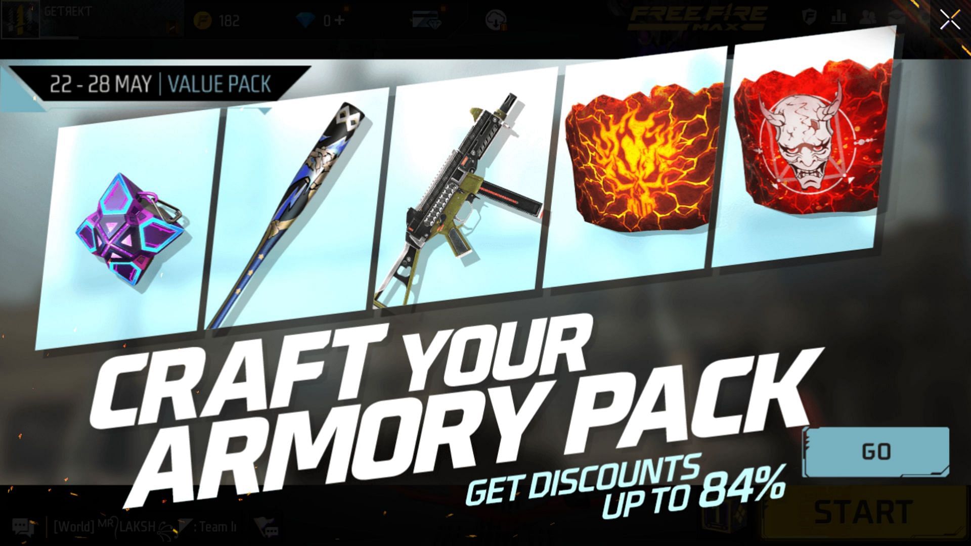 Free Fire MAX Craft Your Armory Pack event guide: How to get legendary ...