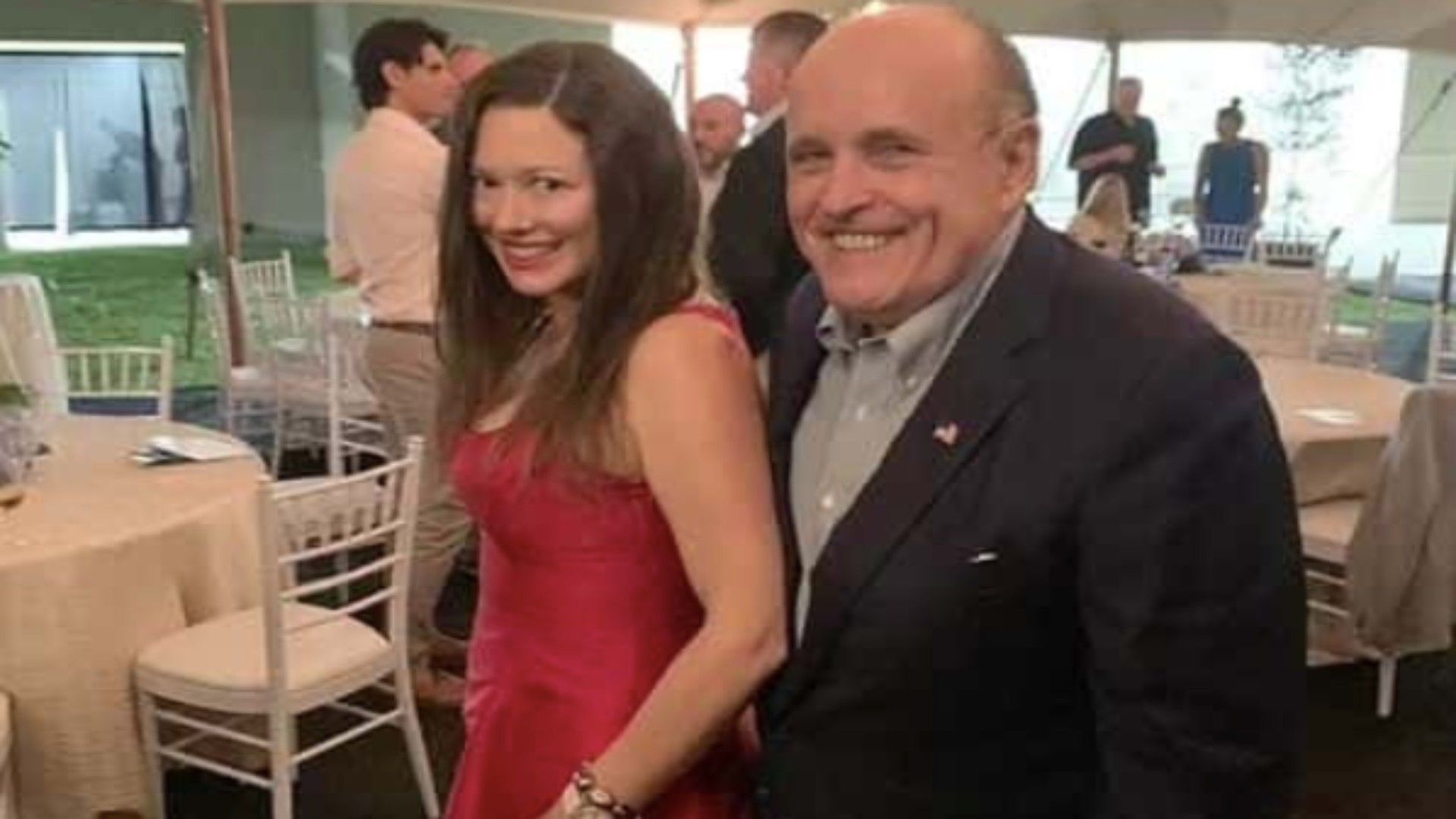 Noelle Dunphy pictured with Rudy Giuliani (Image via AI Gore Rhythm/Twitter)