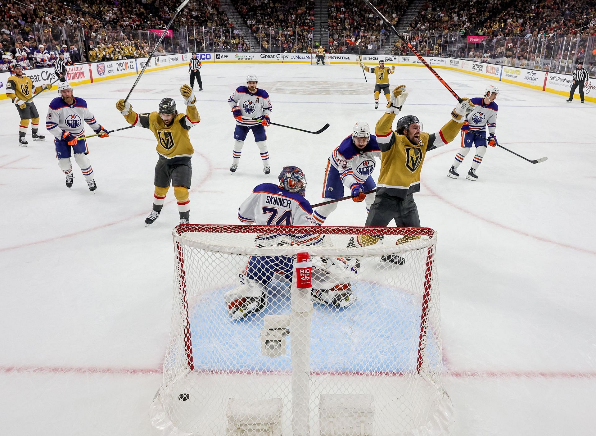 Vegas Golden Knights won against the Oilers for Game 5 at The Fortress