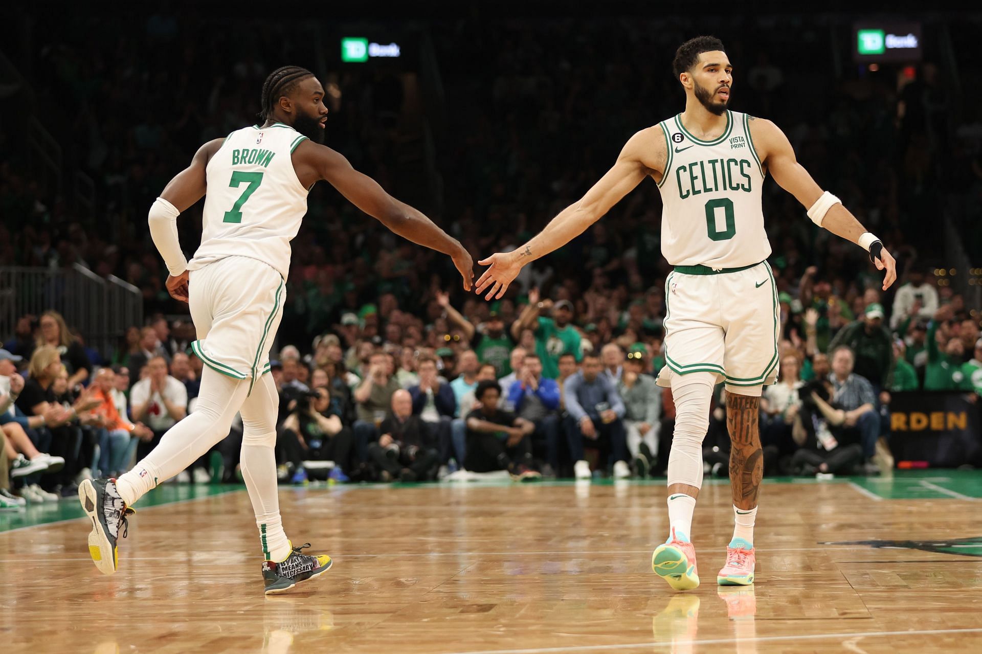 Tatum needs his teammates to step up in Game 3 against the Heat (Image via Getty Images)