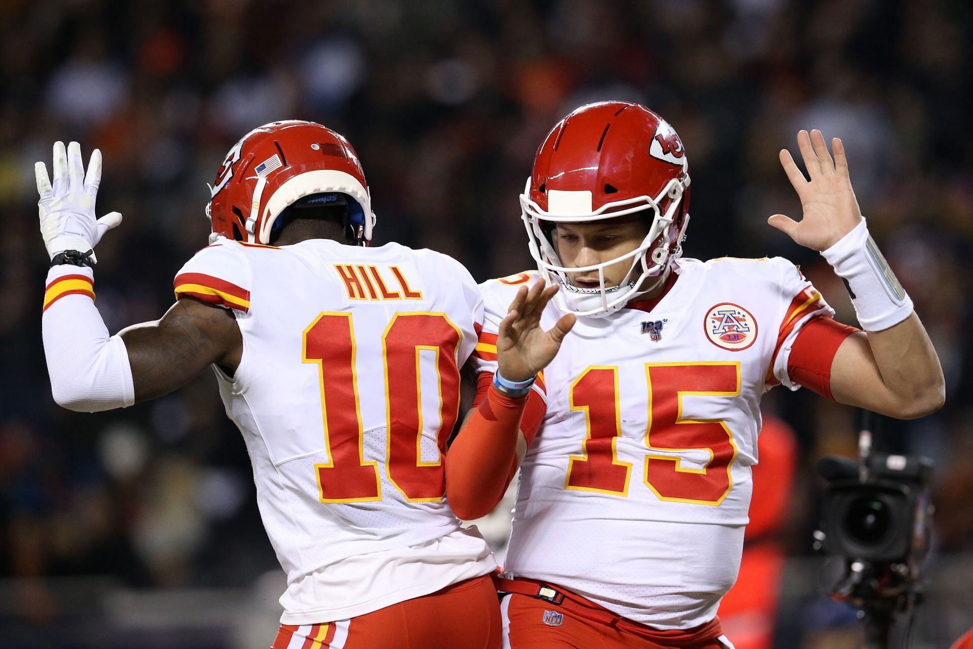 Mahomes and Hill with the Kansas City Chiefs were a dynamic duo