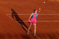 Jelena Ostapenko at the 2023 Italian Open.