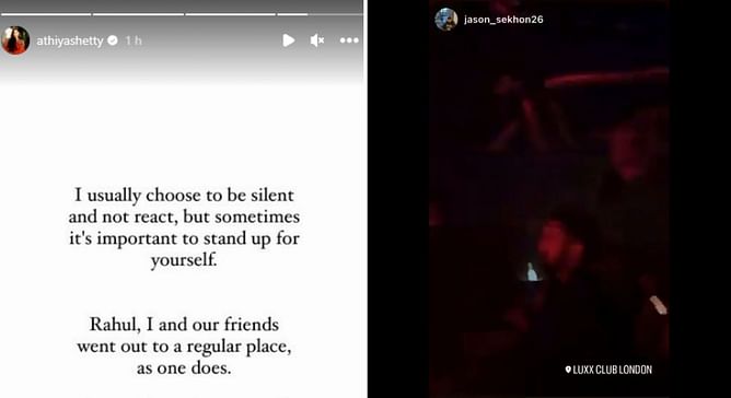 Athiya Shetty breaks silence after reports of KL Rahul being spotted at an adult-themed nightclub in the UK