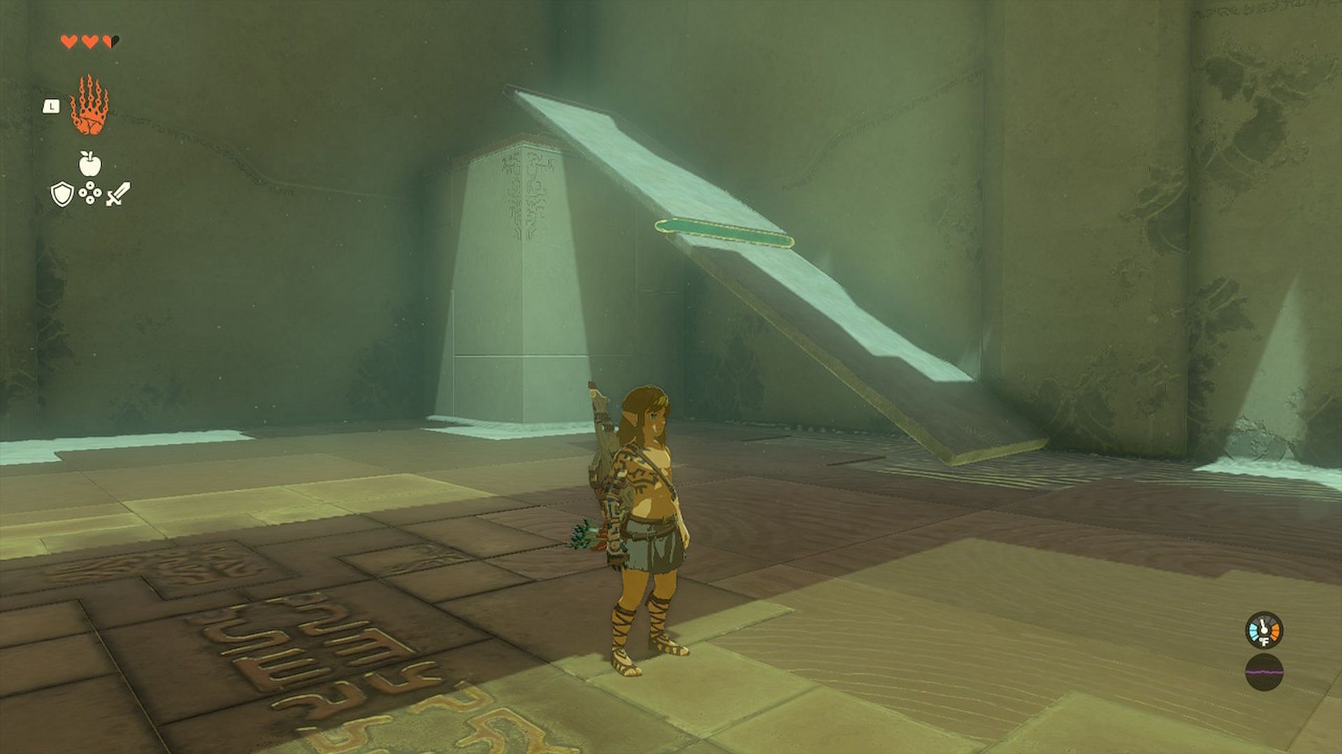 Create a slope to reach the treasure in this manner (Image via Nintendo)