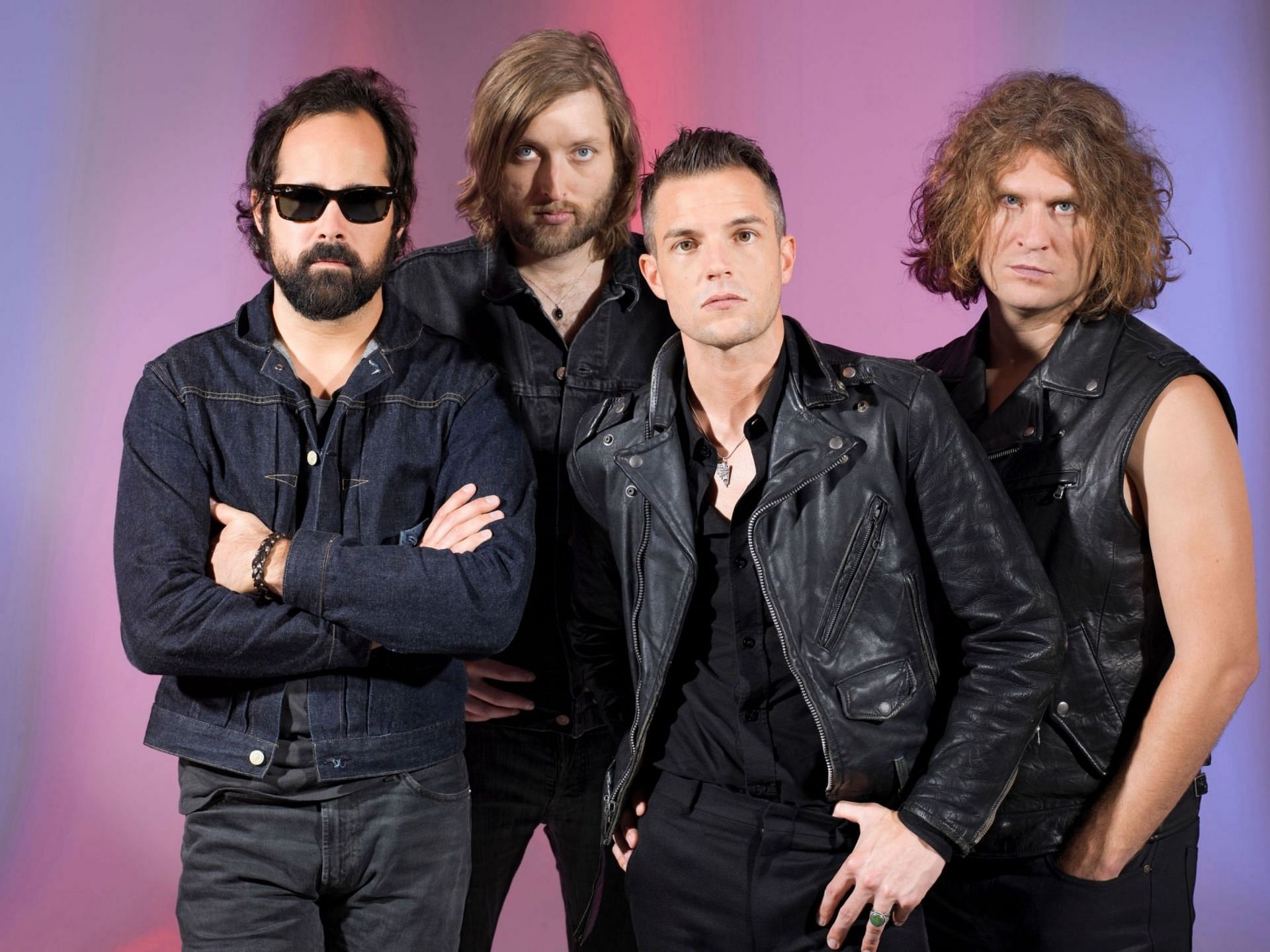 Rock band The Killers, one of the headliners of Electric Panic 2023,  are photographed for the Independent on August 28, 2012 in London, England (Image via Getty Images)