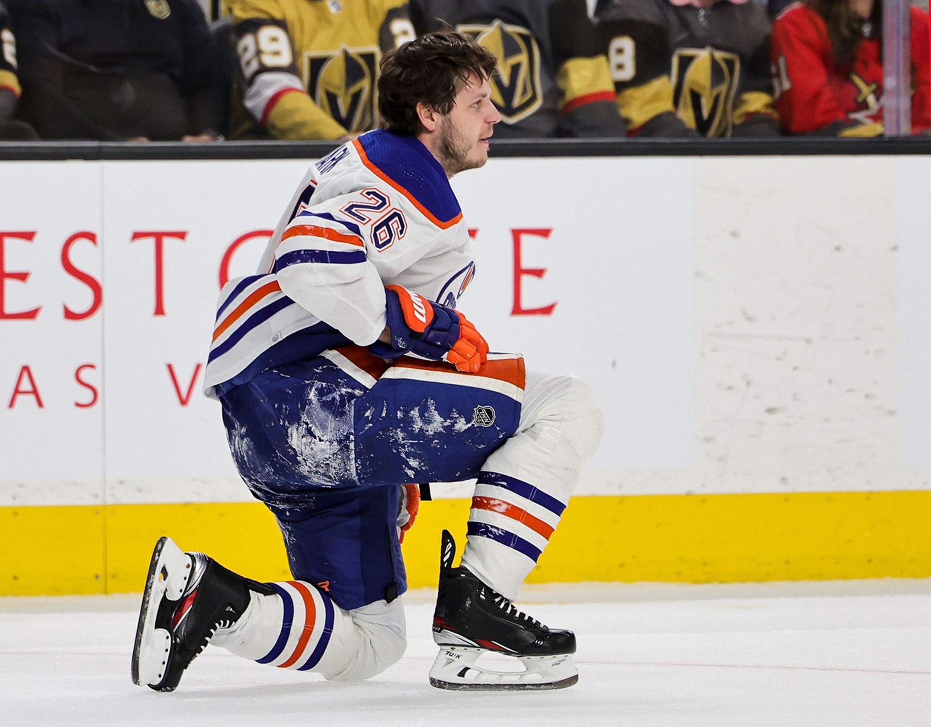 Mattias Janmark Injury Update Edmonton Oilers winger leaves game after