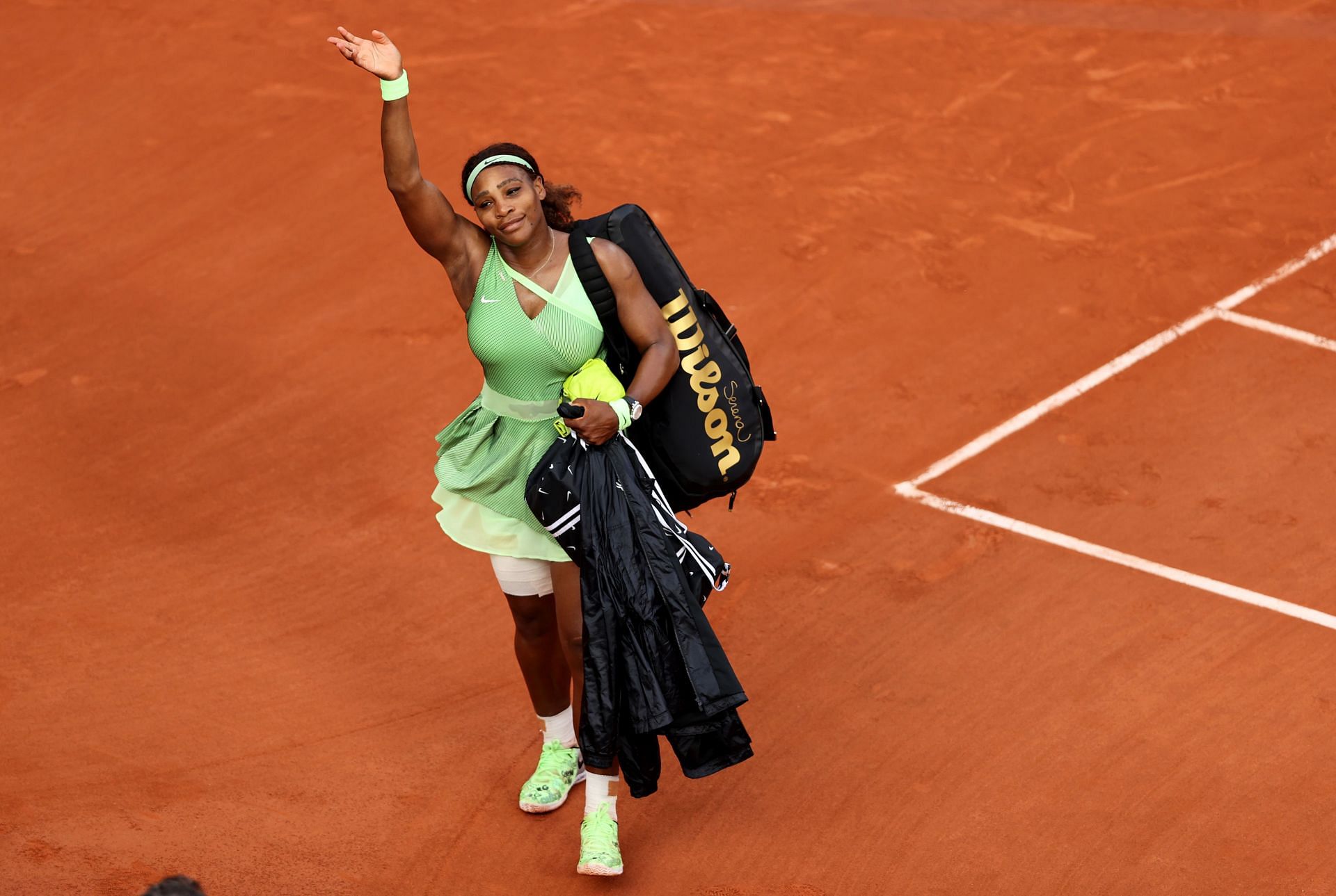 Serena Williams at the 2021 French Open.
