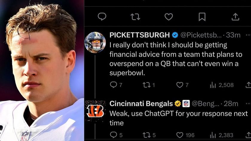 Bengals fans lose their patience at Steelers fan talking trash about Joe  Burrow - “Right-wing crazy bulls**t”