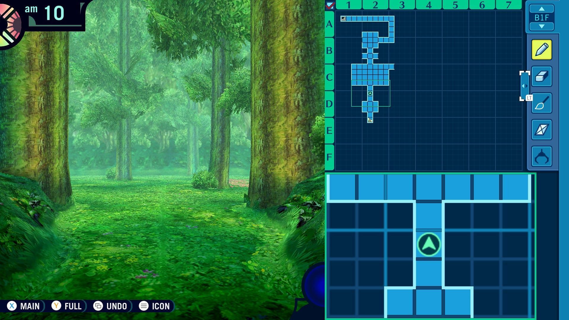 The Labyrinth is beautiful yet dangerous (Screenshot from Etrian Odyssey Origins Collection)