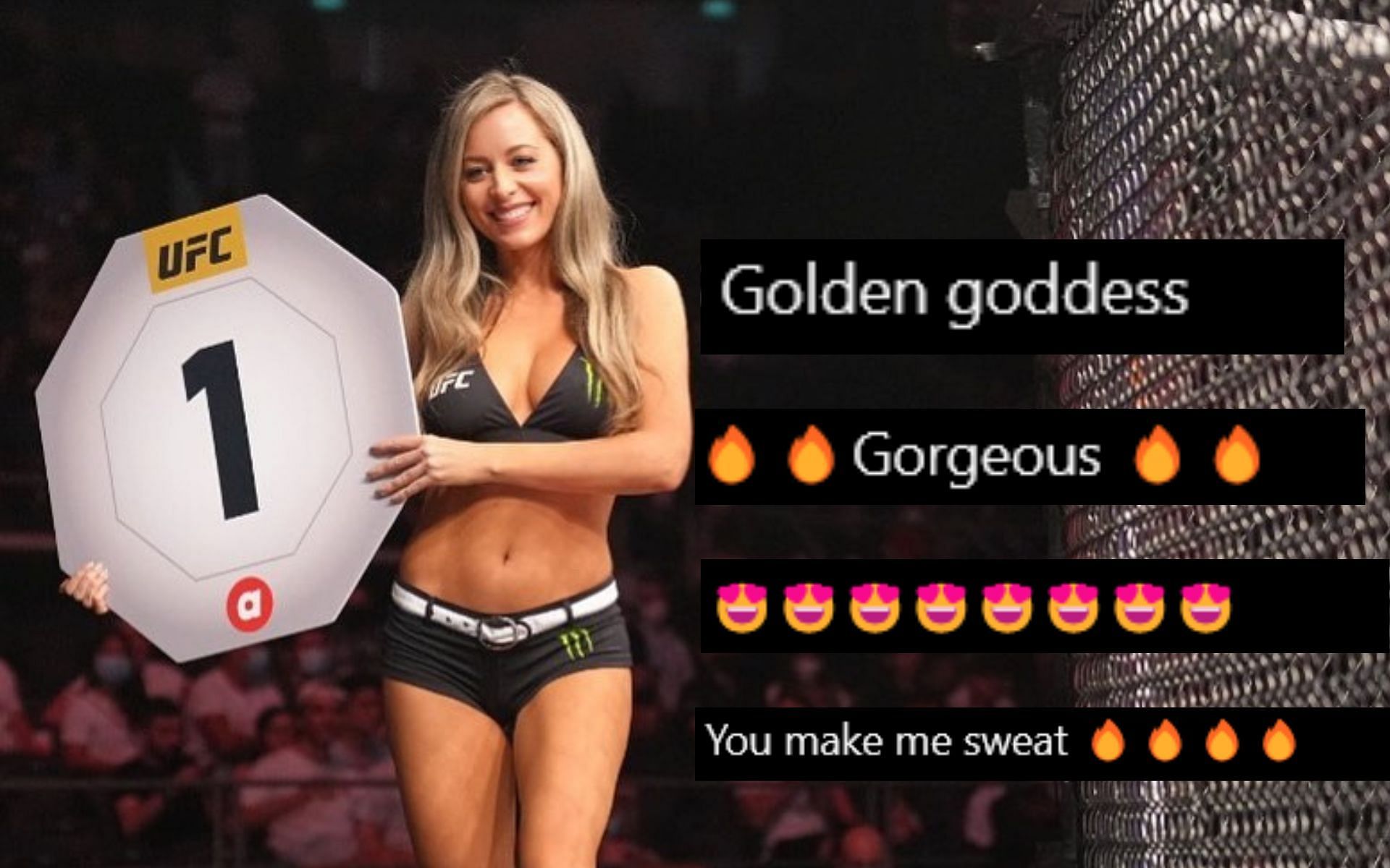 Fans react to UFC octagon girl Carly Baker