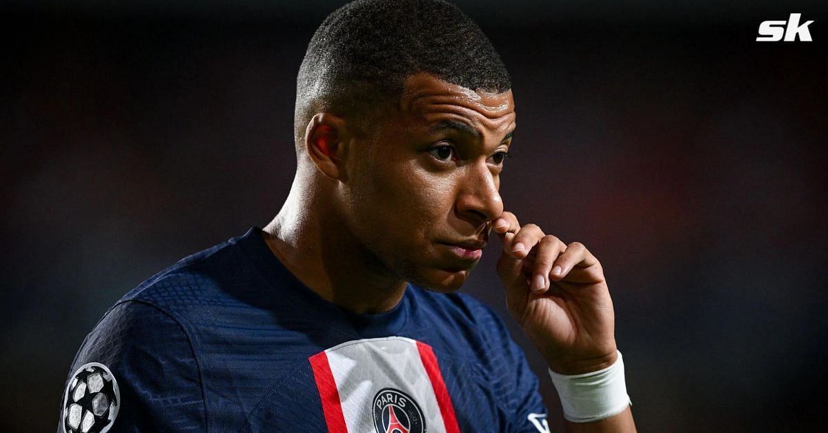 Mbappe in action for Paris Saint Germain