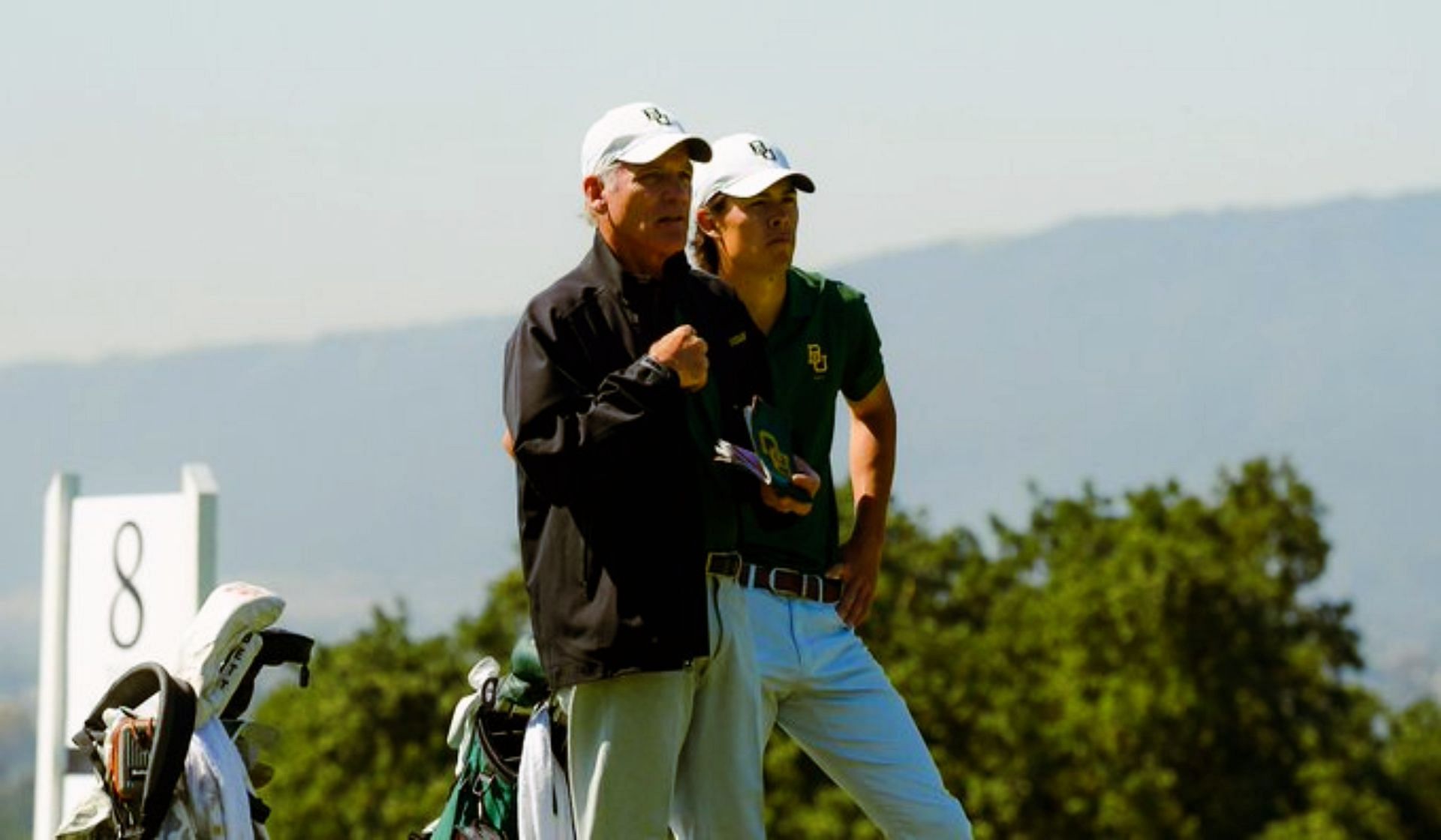 Mike McGraw is the current head coach of the Baylor University&#039;s golf team (Image via Twitter @BaylorMGolf).