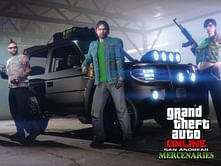 What systems will the GTA Online San Andreas Mercenaries update be available on?