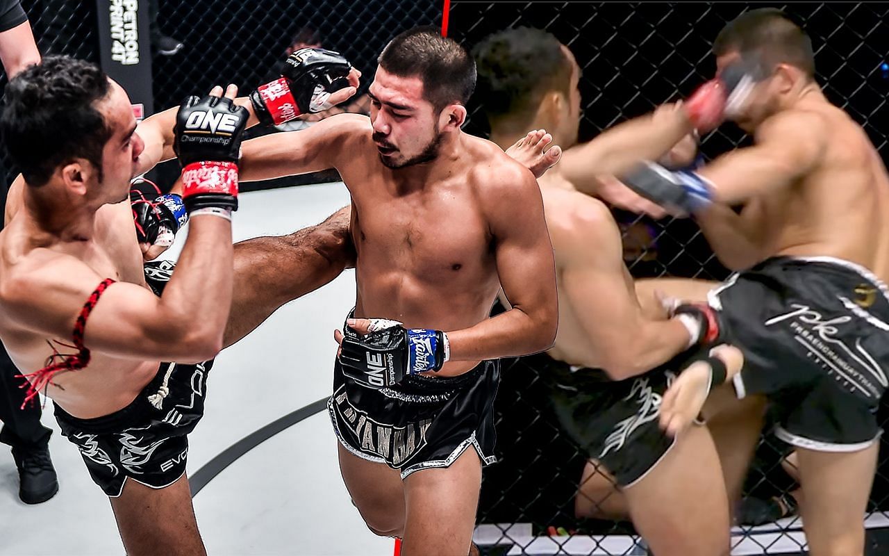 Prajanchai PK Saenchai and Sam-A Gaiyanghadao [Credit: ONE Championship]