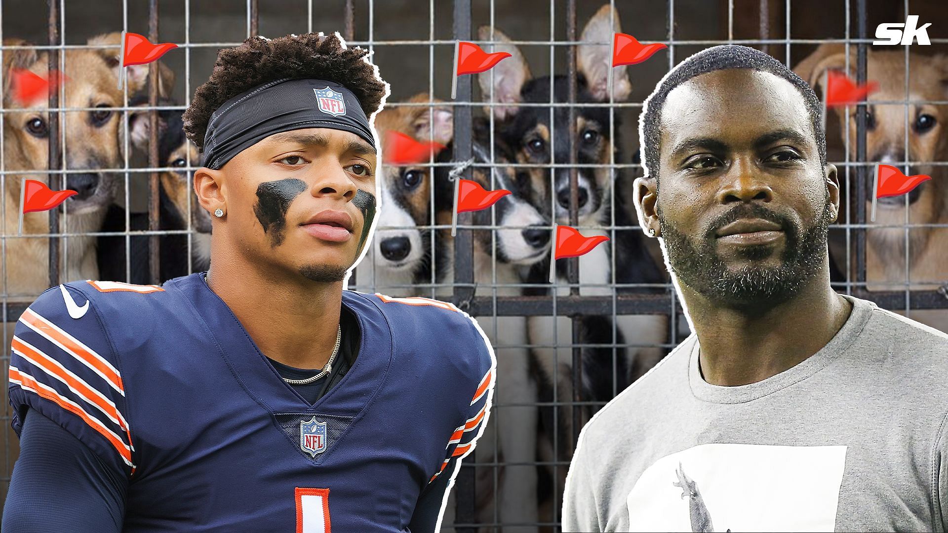 Bears fans raise red flag after Justin Fields&rsquo; Michael Vick meeting