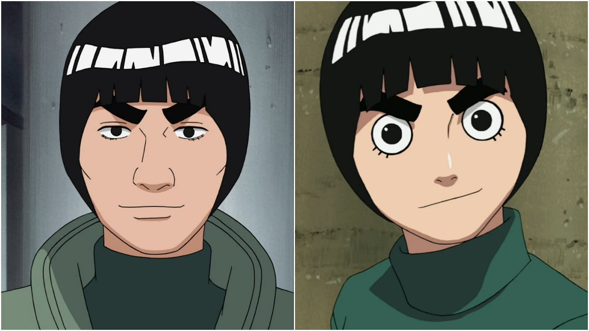 Might Guy and Rock Lee&#039;s similar looks in Naruto (Images via Pierrot)