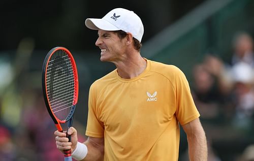 Andy Murray in action during the Nottingham Challenge