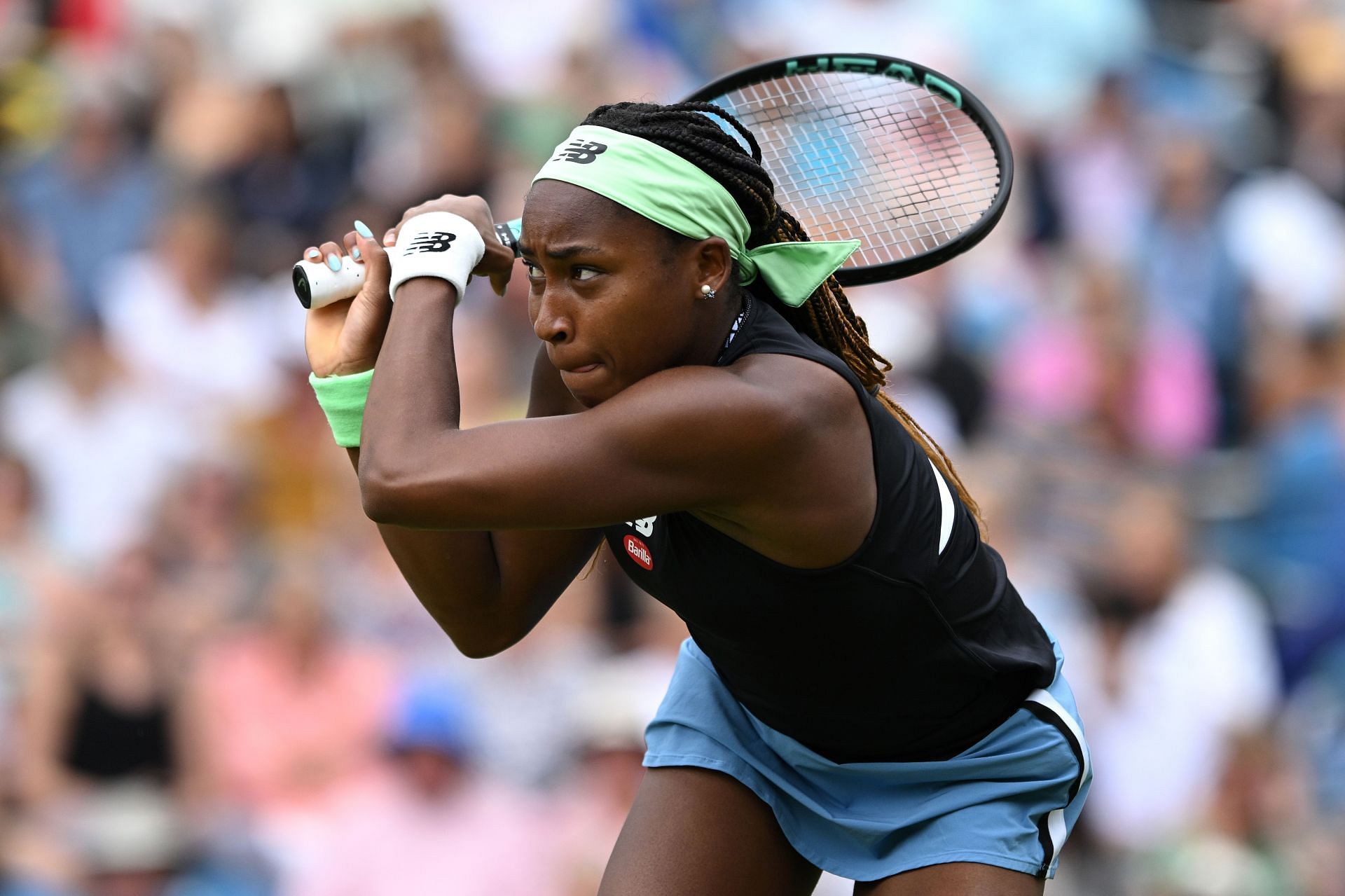 Coco Gauff at the 2023 Rothesay International.