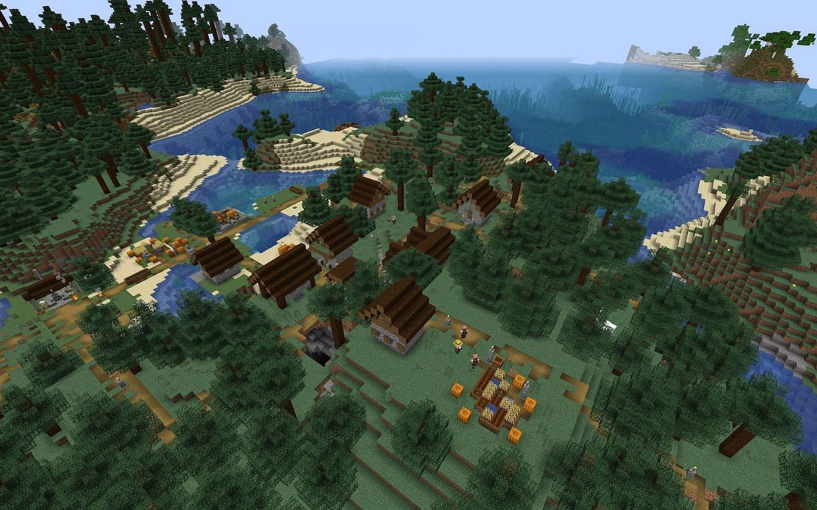 Island Seed - Taiga Village, Beach, Woodland Mansion: