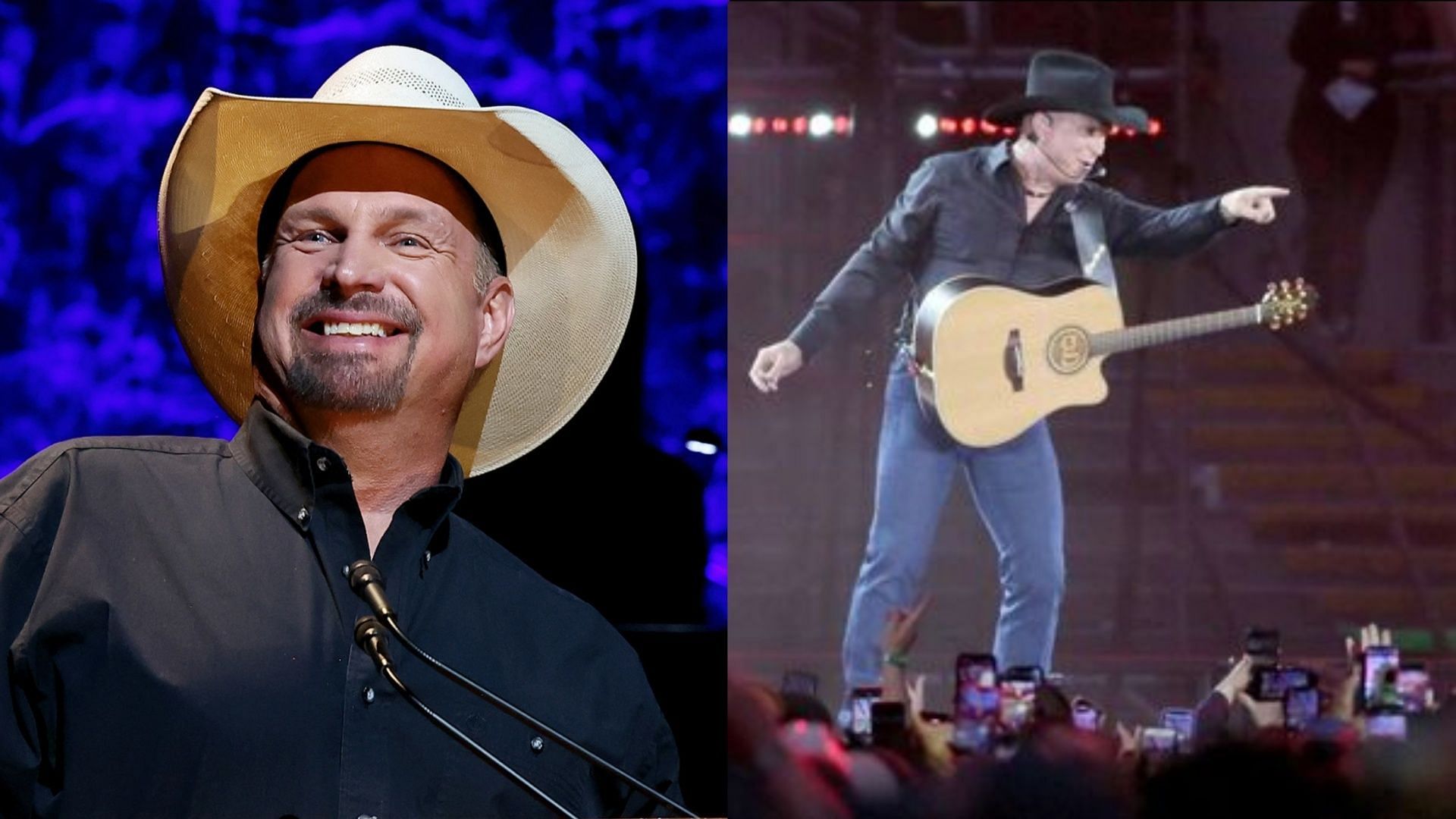 Viral article about Garth Brooks being booed off stage has been debunked. (Image via Getty Images, Mark Stedman)