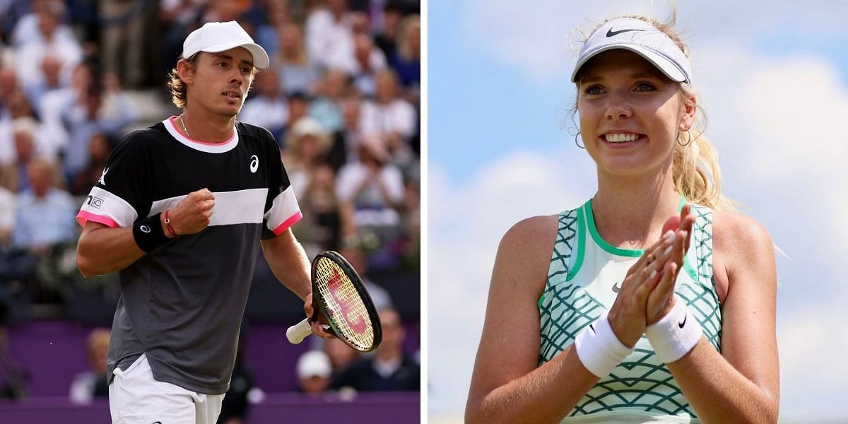 Katie Boulter celebrates boyfriend Alex de Minaur