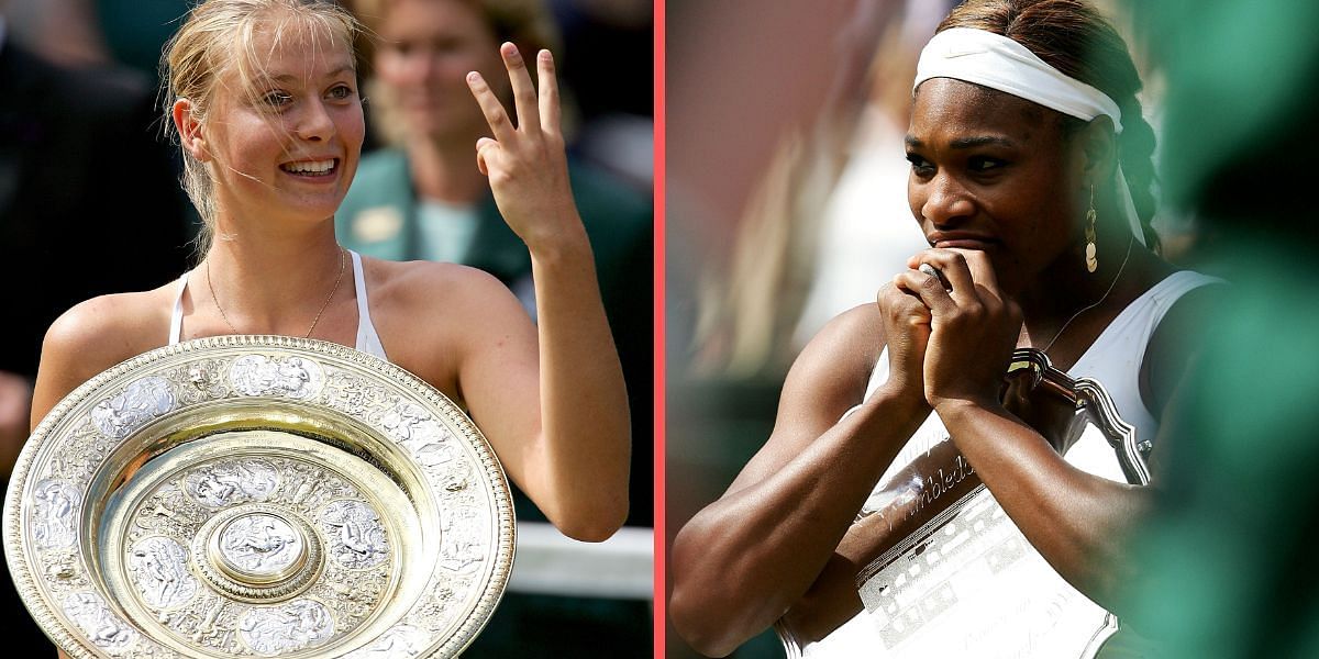 Maria Sharapova beat Serena Williams in the 2004 Wimbledon final