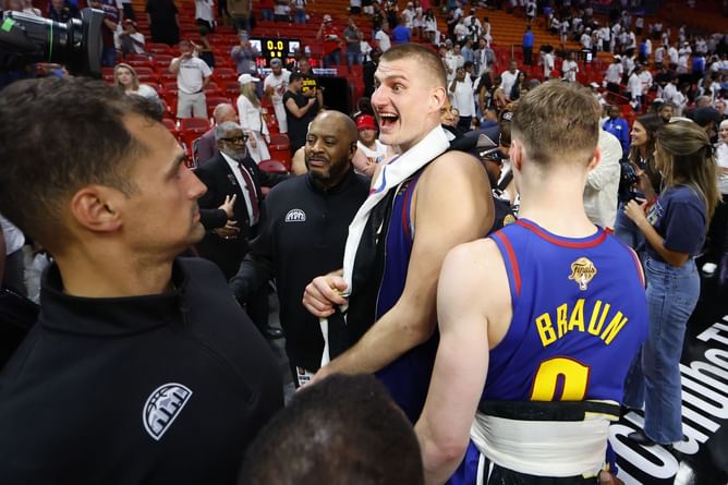 "I’m just glad we won the game"- Nikola Jokic says he doesn't care much about being the first person to have a 30-20-10 in Finals history