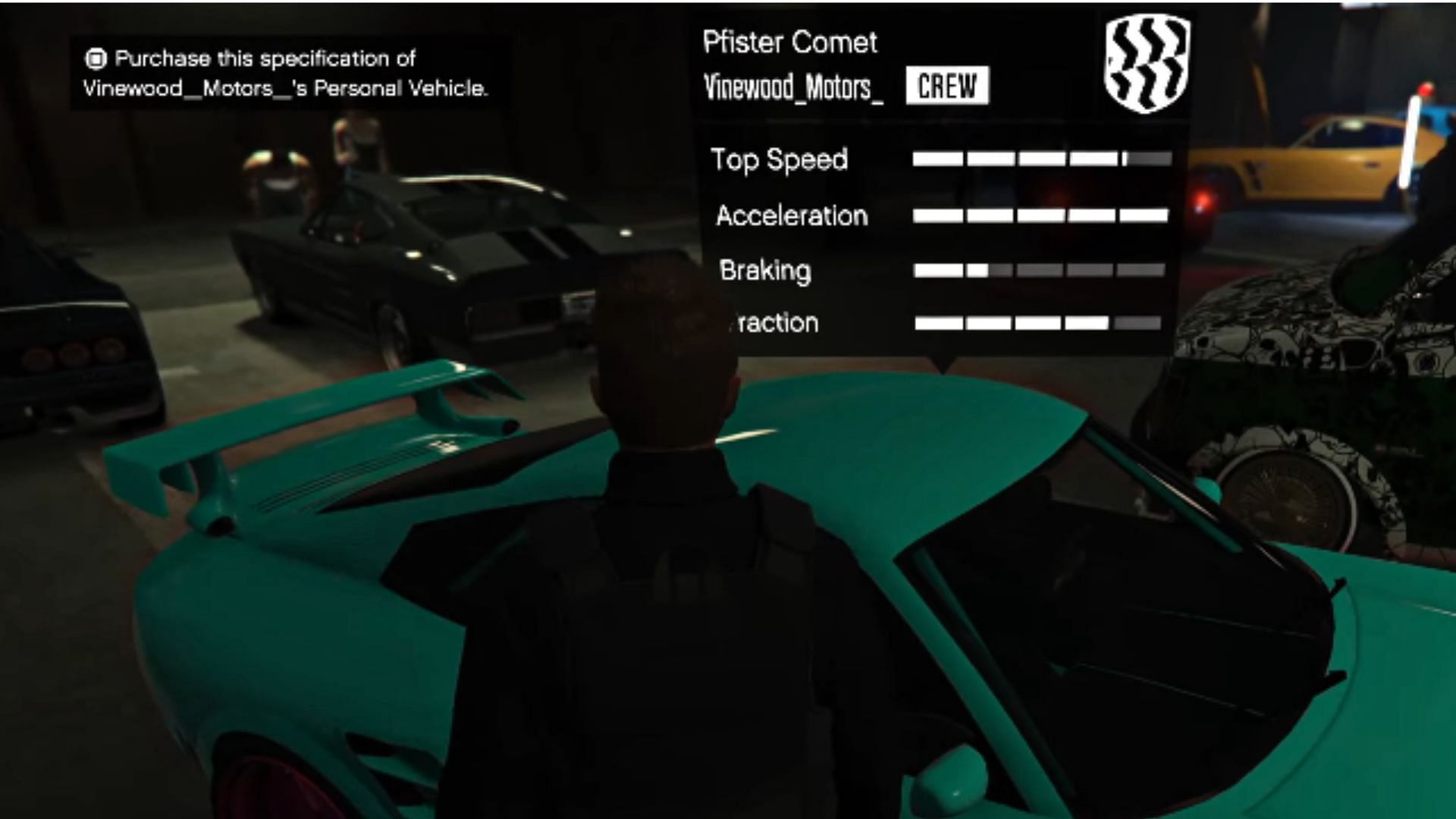 The notification asking if you want to buy the car (Image via YouTube/CentralGamingHub)