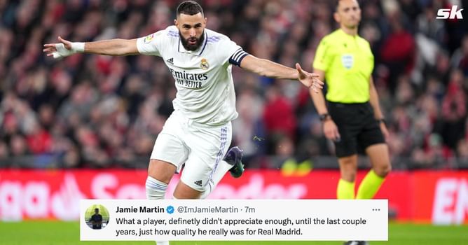 "End of an era" - Twitter erupts as Karim Benzema signs off with a bang by breaking iconic Cristiano Ronaldo record for Real Madrid