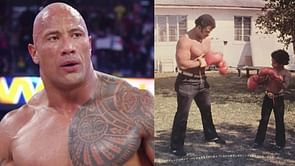 The Rock shares his father's rough method of teaching him to fight