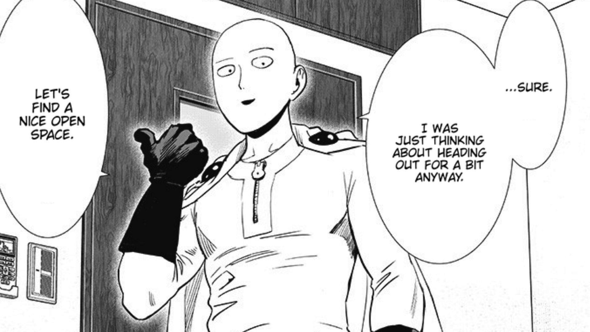 Saitama as seen in One Punch Man chapter 186 (Image via Shueisha)